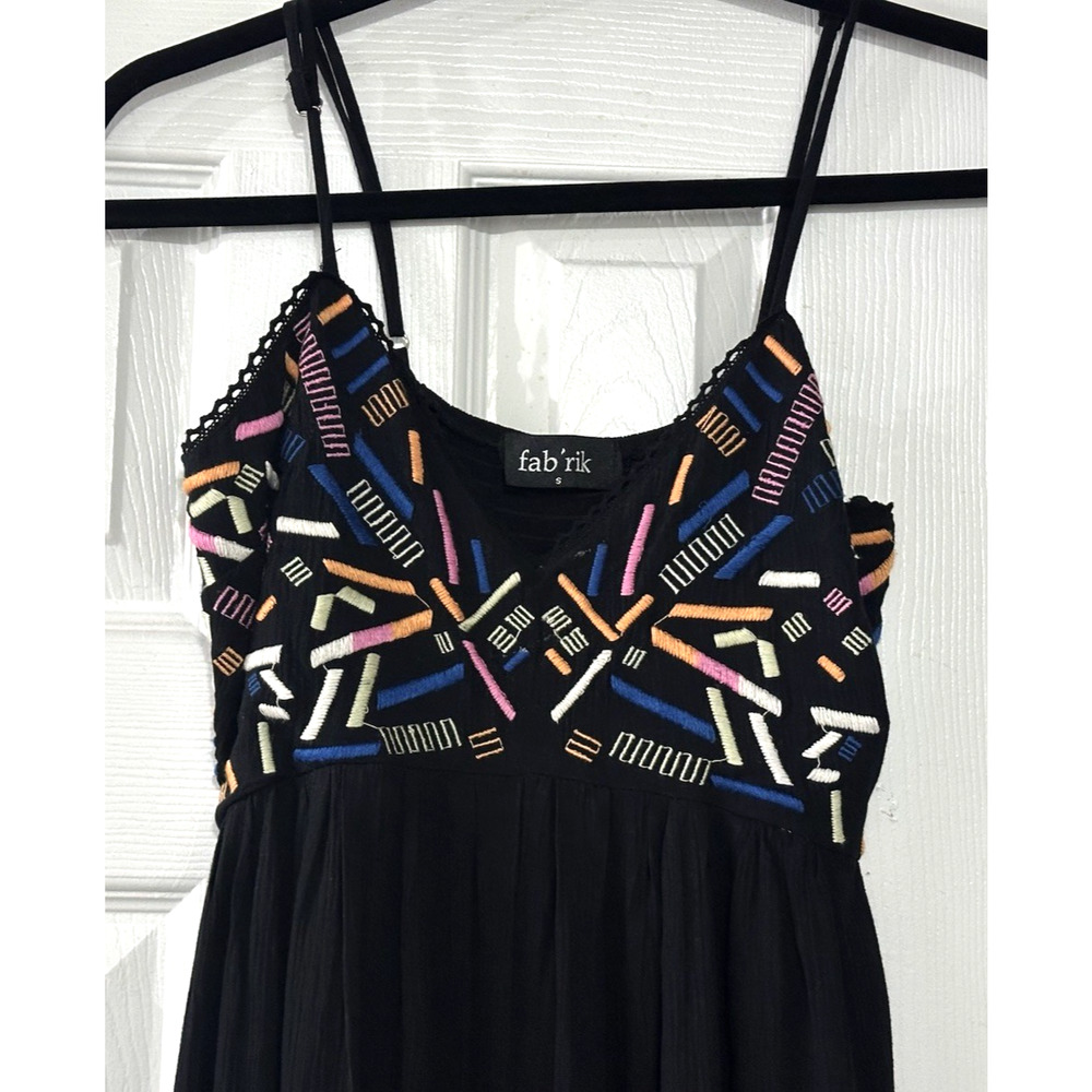 Women’s Jumpsuit Fab’rik Size S Black Palazzo Pants Leg Wide Leg One‎ Piece